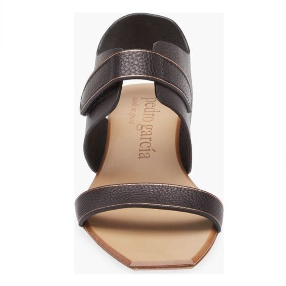 Pedro Garcia Zirel Slingback Block Heel Sandal in Black Size EU 37 / US 7 - Picture 2 of 15